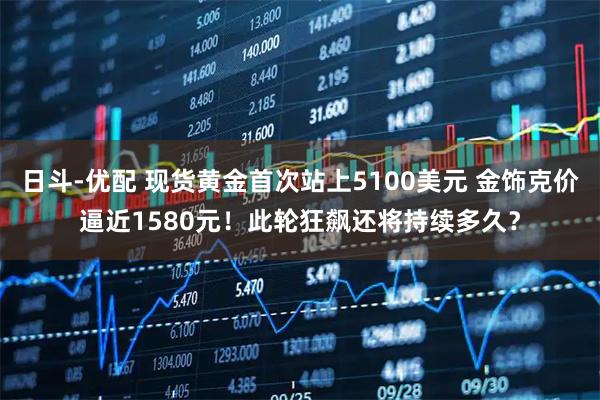 日斗-优配 现货黄金首次站上5100美元 金饰克价逼近1580元！此轮狂飙还将持续多久？