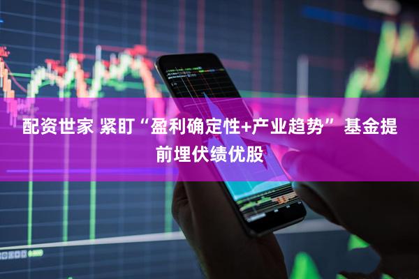 配资世家 紧盯“盈利确定性+产业趋势” 基金提前埋伏绩优股