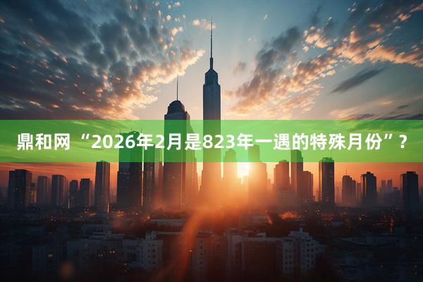 鼎和网 “2026年2月是823年一遇的特殊月份”？